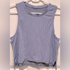 Lululemon, Train To Be Tank, size 6, color chambray blue.